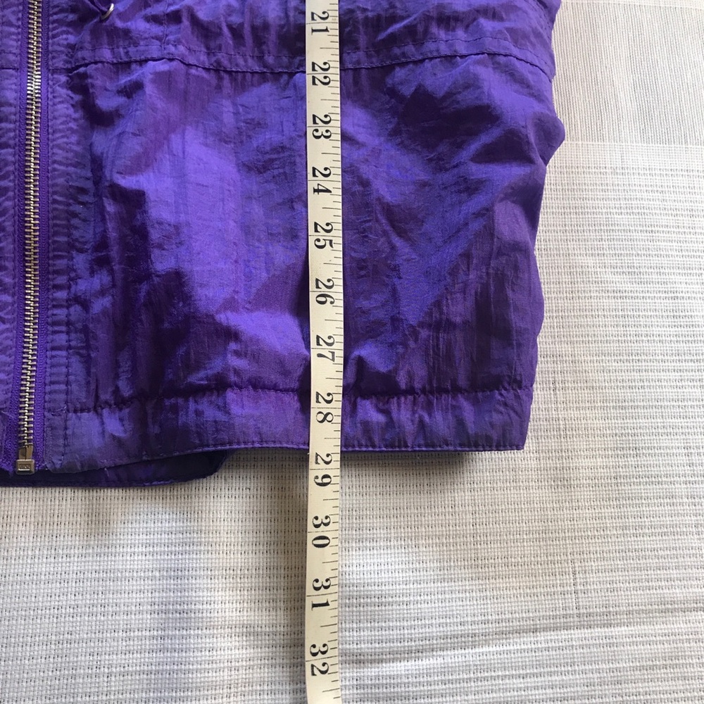 VTG Edelweiss Large Purple Drawstring Puff Jacket - Picture 8 of 11